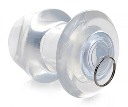 Ass Bung Clear Hollow Anal Dilator Sex Toy with Plug - Medium  Anal Training