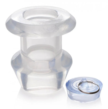Ass Bung Clear Hollow Anal Dilator Sex Toy with Plug - Medium  Anal Training