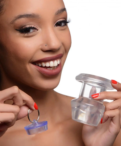 Ass Bung Clear Hollow Anal Dilator with Plug - Large  Anal Training