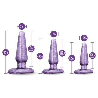 B Yours 3 Piece Anal Trainer Kit – Purple Swirl  Anal Training