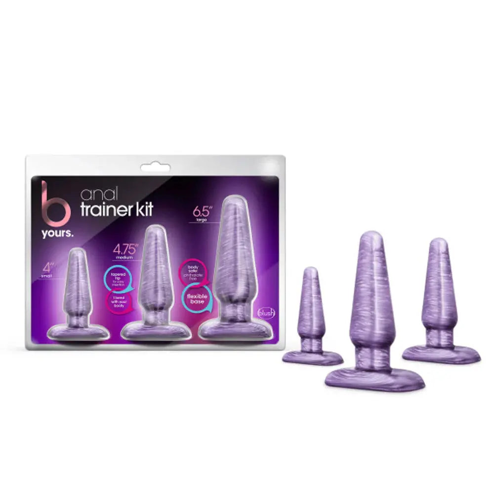 B Yours 3 Piece Anal Trainer Kit – Purple Swirl  Anal Training