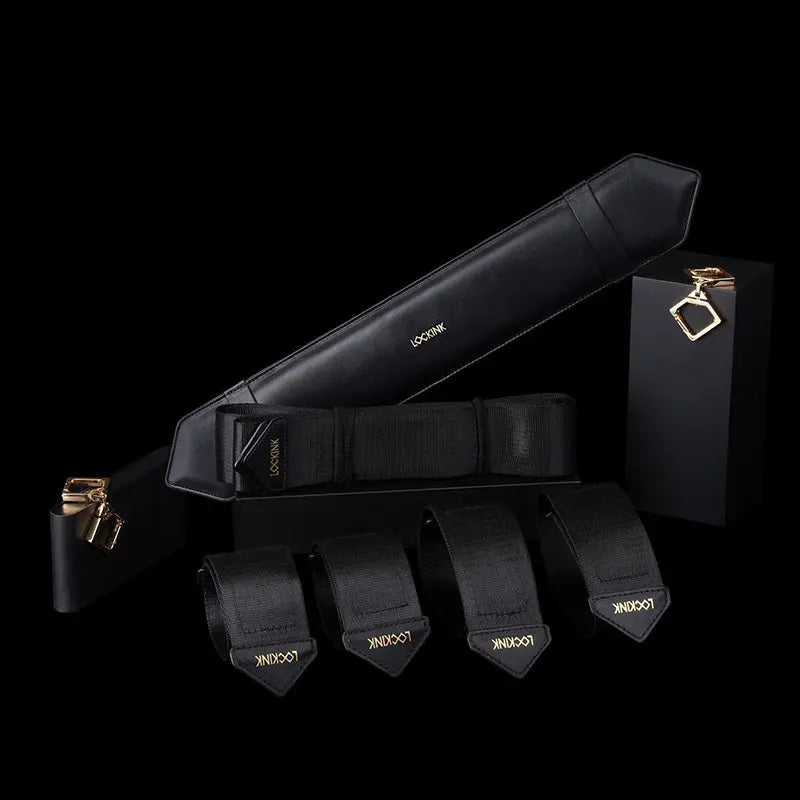 BDSM Adjustable Bed Restraint Kit with Optional Leg Spreader Strap  Bed Restraint System