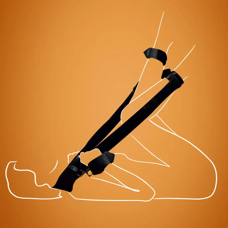 BDSM Adjustable Bed Restraint Kit with Optional Leg Spreader Strap  Bed Restraint System