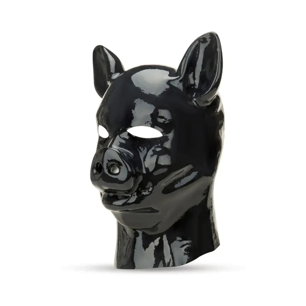 BDSM Animal Play Prowler RED Latex Pig Bondage Hood  Pet Play Hoods and Masks