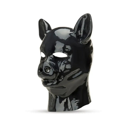 BDSM Animal Play Prowler RED Latex Pig Bondage Hood  Pet Play Hoods and Masks
