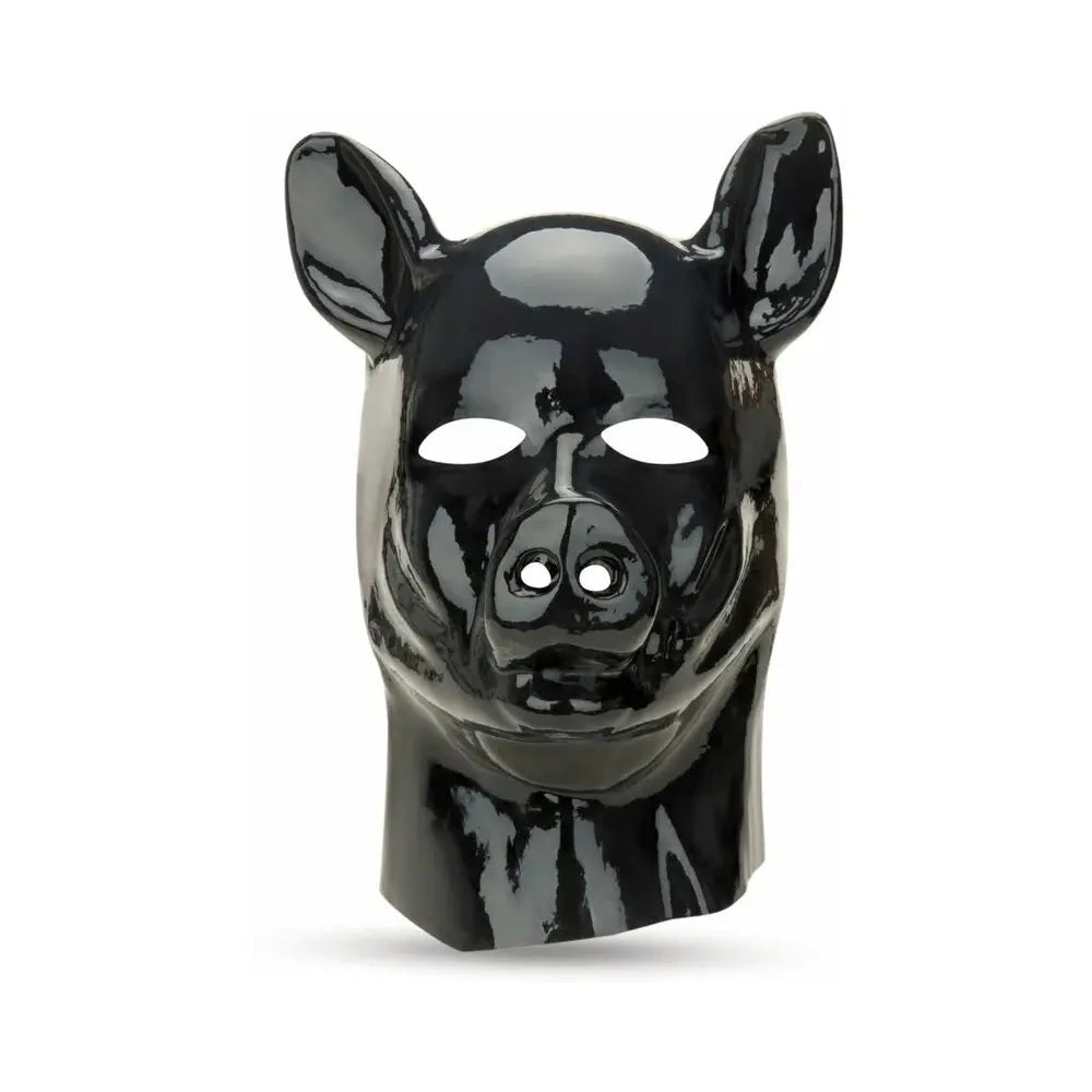 BDSM Animal Play Prowler RED Latex Pig Bondage Hood  Pet Play Hoods and Masks