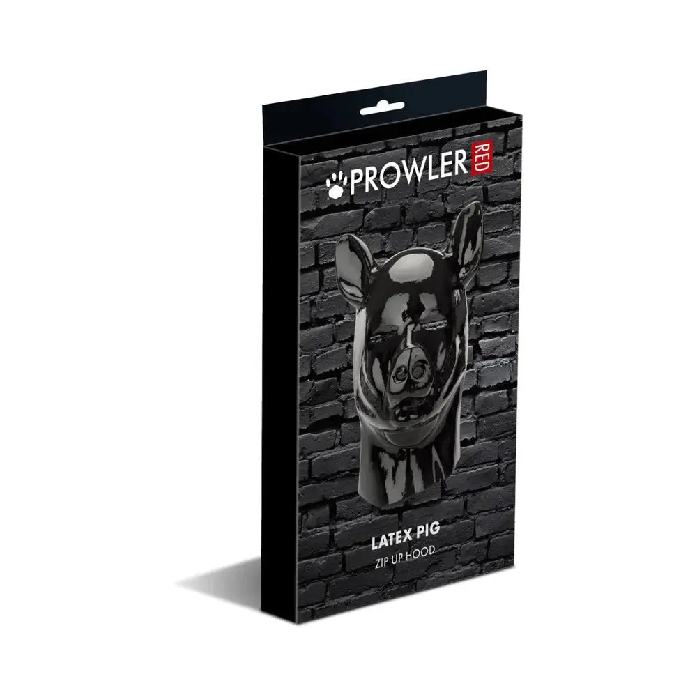 BDSM Animal Play Prowler RED Latex Pig Bondage Hood  Pet Play Hoods and Masks