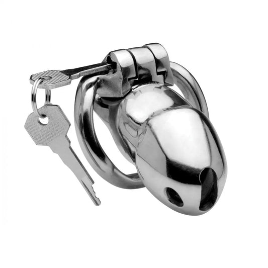 BDSM Cock Cage Rikers 24-7 Stainless Steel Locking Chastity Cage  Chastity