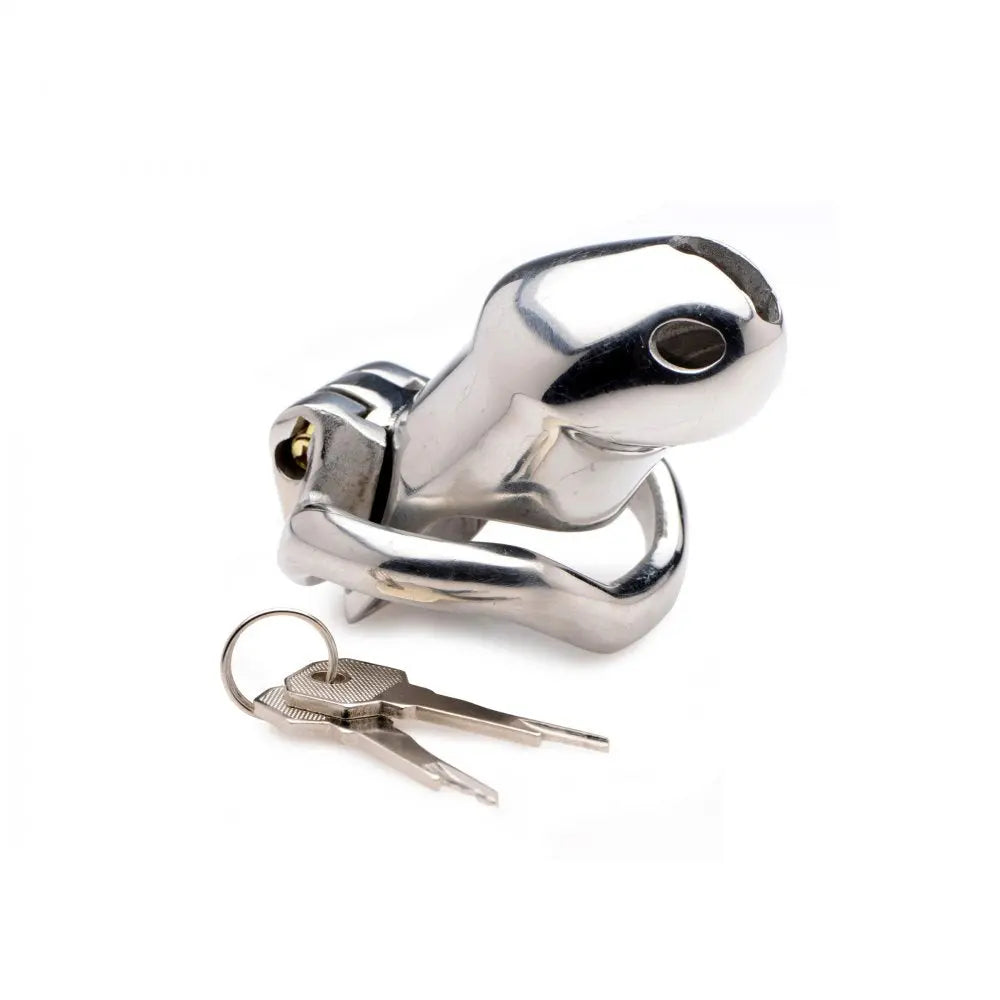 BDSM Cock Cage Rikers 24-7 Stainless Steel Locking Chastity Cage  Chastity