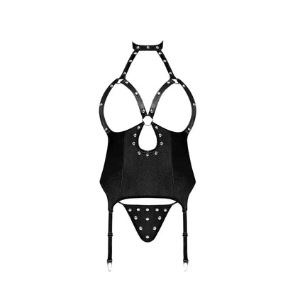 BDSM Dominatrix Lingerie Lust Fetish Mistress Outfit Black S / M  Lingerie - Fetish Wear