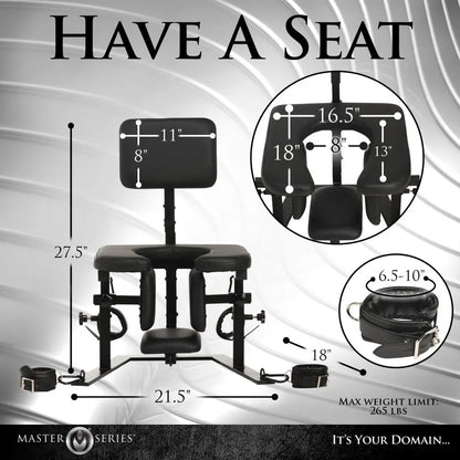 BDSM Furniture Facesitting Chair Pleasure Throne Oral Sex Chair  Dungeon Furniture and Accessories