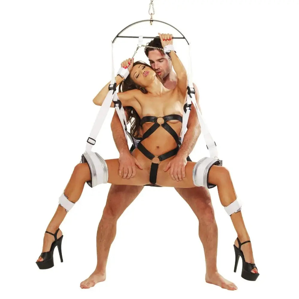 BDSM Furniture Fetish Fantasy Series Bondage Sex Swing with BDSM Restraints  Dungeon Furniture and Accessories