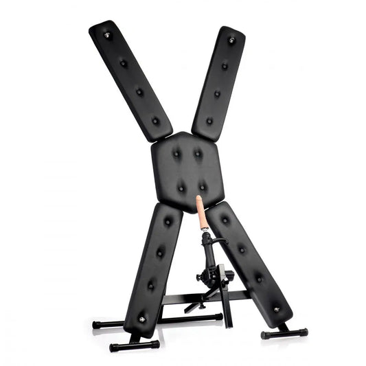 BDSM Furniture St Andrews Cross with Sex Machine  Dungeon Furniture and Accessories