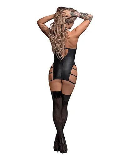 BDSM Lingerie Bondage Dress Lust Fetish Portia Black S/M  Lingerie - Fetish Wear