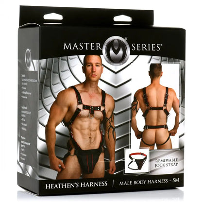 BDSM Mans Full Body Harness Heathen's Male Body Harness - S/M  Bondage Harness