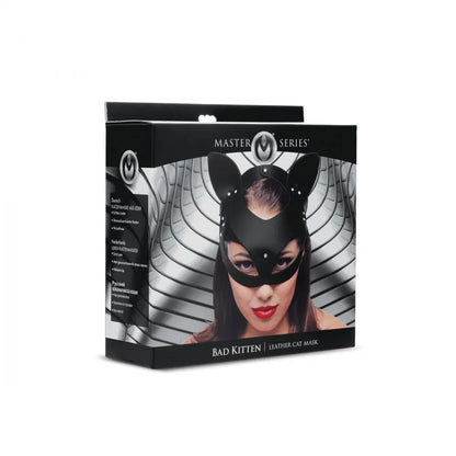 BDSM Mask Bad Kitten Leather Cat Mask  BDSM Pet Play