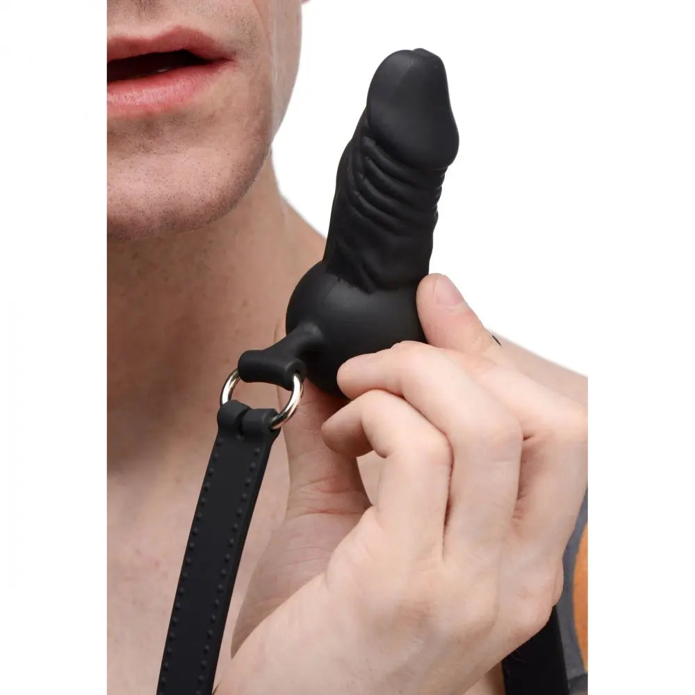 BDSM Penis Gag Suppressor Silicone Face Banger Gag  Masks, Gags and Blindfolds