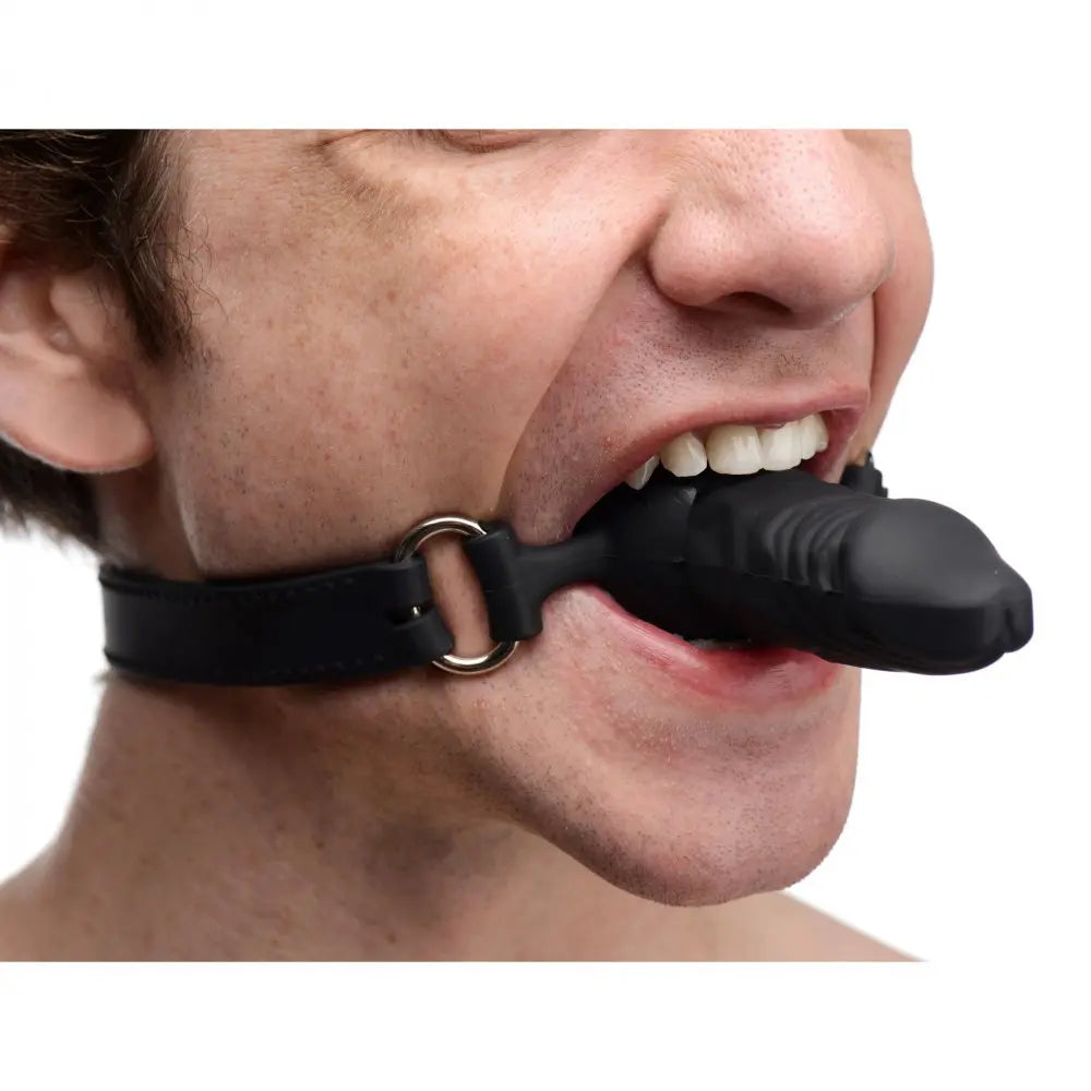 BDSM Penis Gag Suppressor Silicone Face Banger Gag  Masks, Gags and Blindfolds