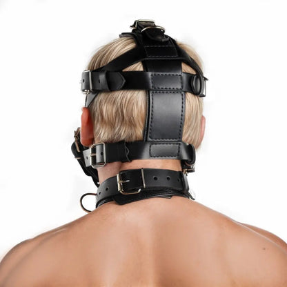 BDSM Pet Play BDSM Pup Muzzle Strict Leather Padded Muzzle  Masks, Gags and Blindfolds
