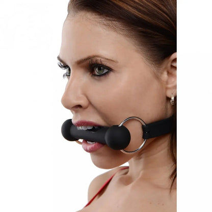 BDSM Pony Play Gag Mr. Ed Lockable Silicone Horse Bit Gag  Masks, Gags and Blindfolds