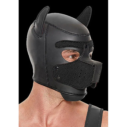 BDSM Puppy Play Neoprene Puppy Hood Black  Fetish - Masks