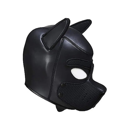 BDSM Puppy Play Neoprene Puppy Hood Black  Fetish - Masks