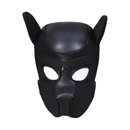 BDSM Puppy Play Neoprene Puppy Hood Black  Fetish - Masks