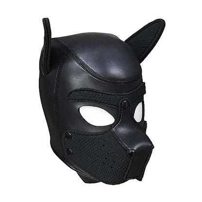 BDSM Puppy Play Neoprene Puppy Hood Black  Fetish - Masks