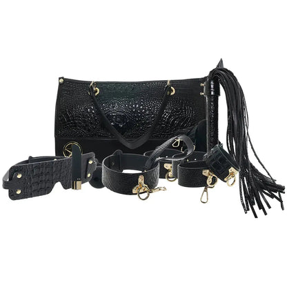 BDSM Set Rome Collection Bondage Kit w/Bag - Black  Bondage Kits