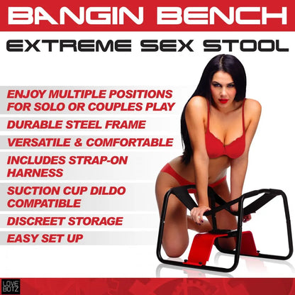 Bangin Bench Extreme Sex Stool  Dungeon Furniture and Accessories