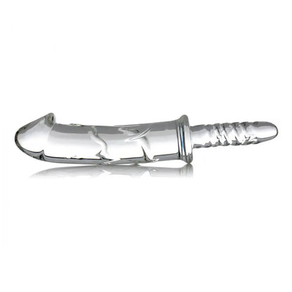 Battle Rammer Phallic Glass Dildo Thruster Sex Toy  Glass Dildo