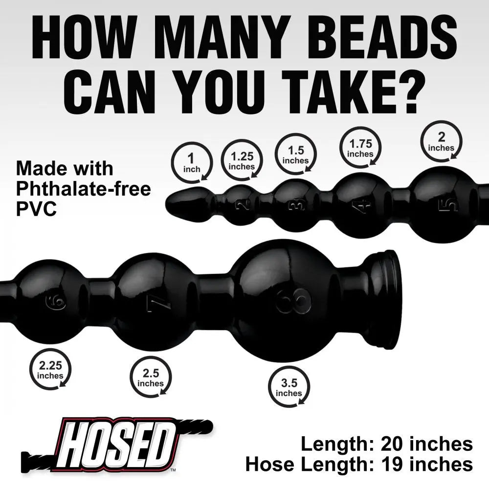 Beaded Anal Snake Hosed 19 Inch Graduated Anal Beads Anal Snake  Huge Dildos