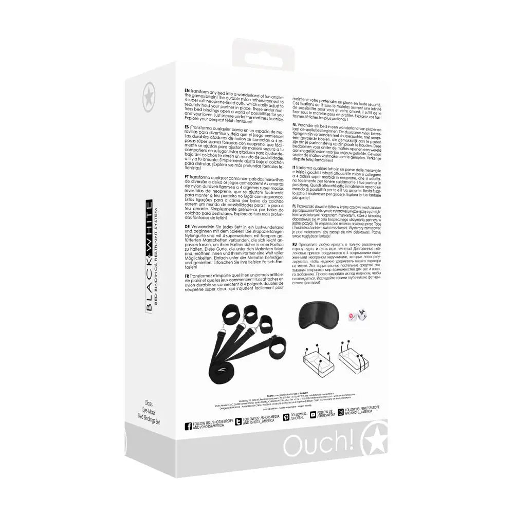 Bed Restraint System Bondage Kit with Sex Dice Game  Bed Restraint System