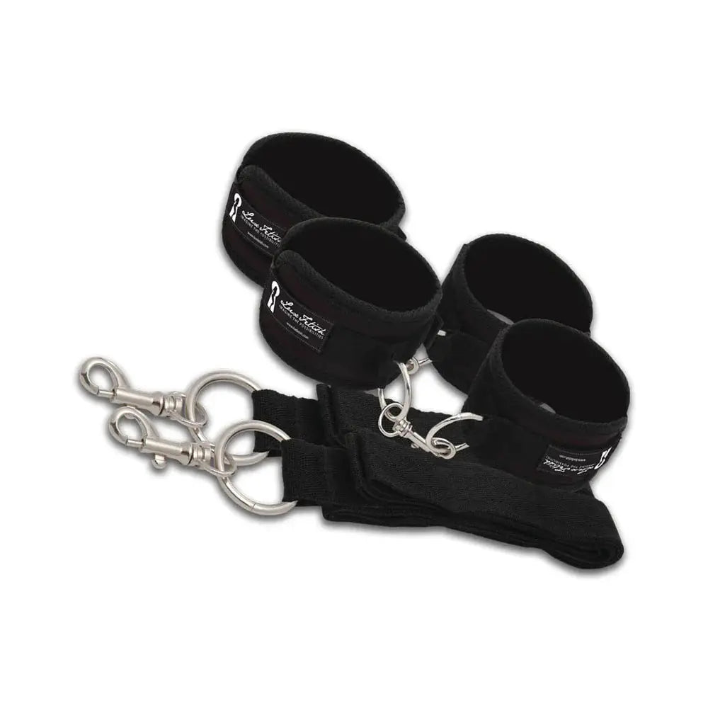 Bed Restraint System | Lux Fetish Bed Spreader Black  Bed Restraint System