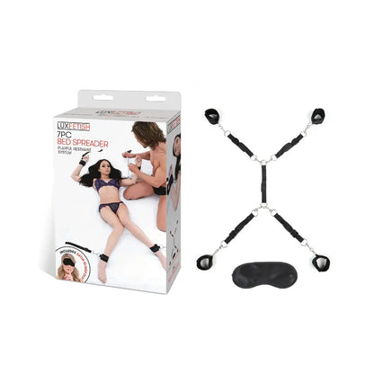 Bed Restraint System | Lux Fetish Bed Spreader Black  Bed Restraint System