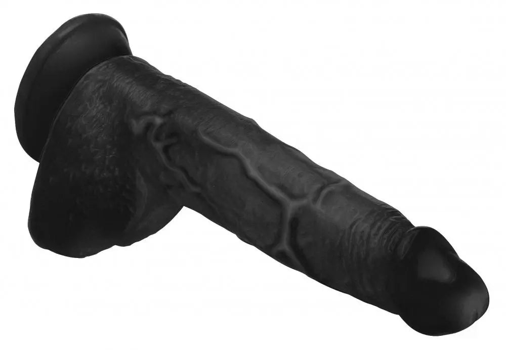 Beefy Brad 9 inch Suction Cup Dildo with Balls - Black  Suction Cup Dildos