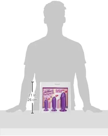 Beginner Anal Training Set Crystal Jellies – Anal Starter Kit Purple  Anal Training
