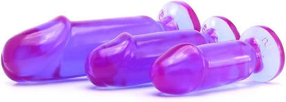 Beginner Anal Training Set Crystal Jellies – Anal Starter Kit Purple  Anal Training