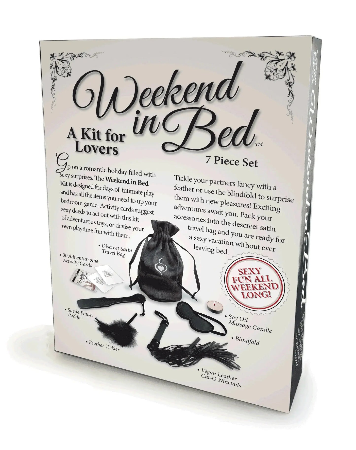 Beginner Bondage Couples Game - Weekend In Bed Adult Game Kit  Games - Couples