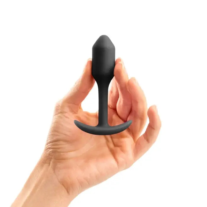 Beginner Weighted Butt Plug Anal Plug Sex Toy SNUG PLUG 1 | BLACK  Anal