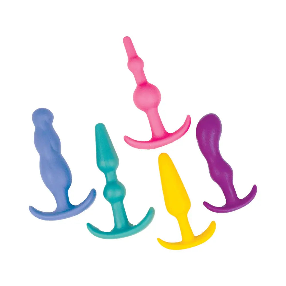 Beginners Anal Kit - Anal Lovers Kit 5-Piece Set Multi Color  Anal - Kits
