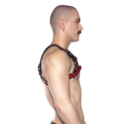 Best Selling Leather Bull Bondage Harness - Red XL  Bondage Harness