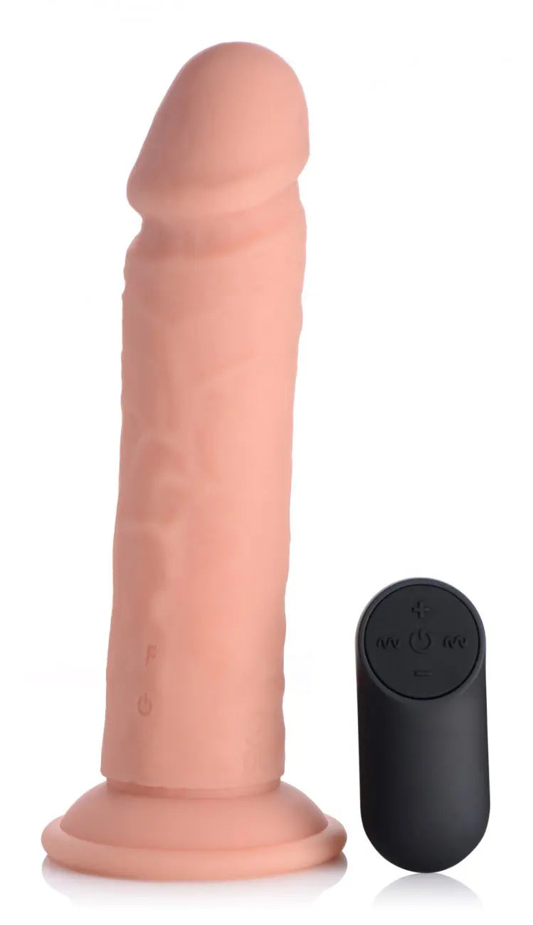 Big Shot Vibrating Remote Control Silicone Dildo - 8 Inch  Dildos