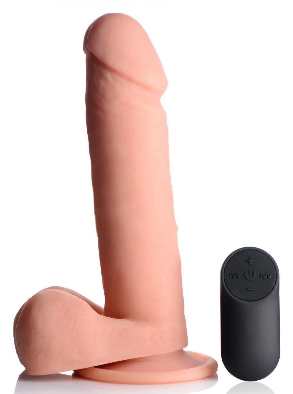 Big Shot Vibrating Remote Control Silicone Dildo with Balls - 10 Inch  Dildos