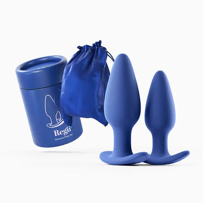 Biird Regii 2-Piece Anal Plug Set Blue  Anal - Kits