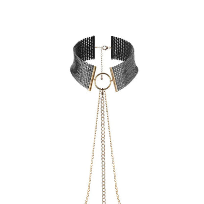 Bijoux Indiscrets Desir Metallique Mesh Collar Black  Collars and Leads