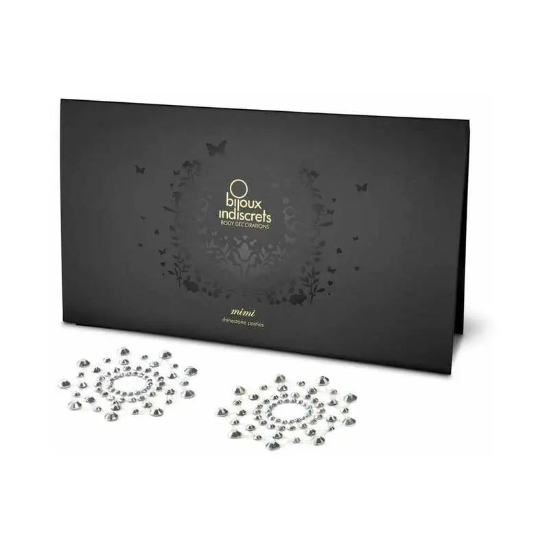 Bijoux Indiscrets Mimi Rhinestone Pasties Circles Crystal Clear  Lingerie - Pasties and Tassels