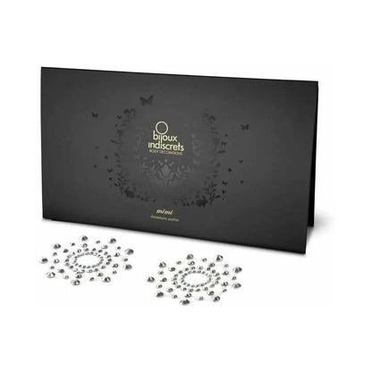 Bijoux Indiscrets Mimi Rhinestone Pasties Circles Crystal Clear  Lingerie - Pasties and Tassels