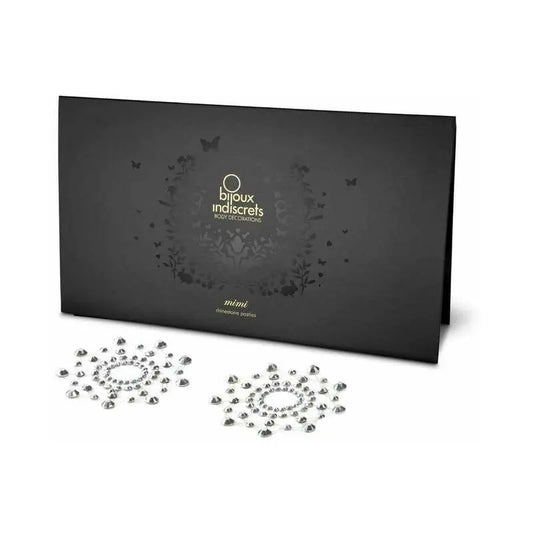 Bijoux Indiscrets Mimi Rhinestone Pasties Circles Crystal Clear  Lingerie - Pasties and Tassels