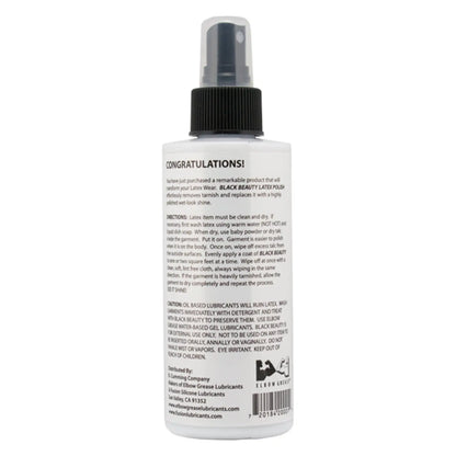 Black Beauty Latex Polish Spray Bottle - 7 oz  BDSM